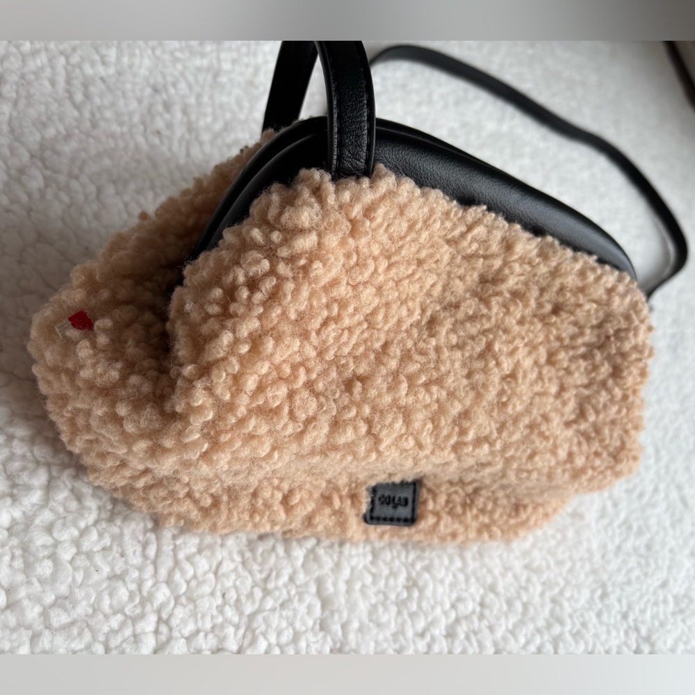 Co-Lab Teddy/Shearling Crossbody Bag
